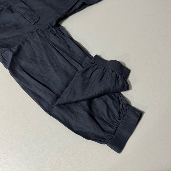 EMMA Knudsen Lucy Navy Blue Long Sleeve Blouse - Picture 5 of 10